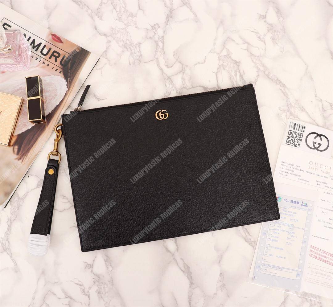 G*u*i animalier leather pouch double g
