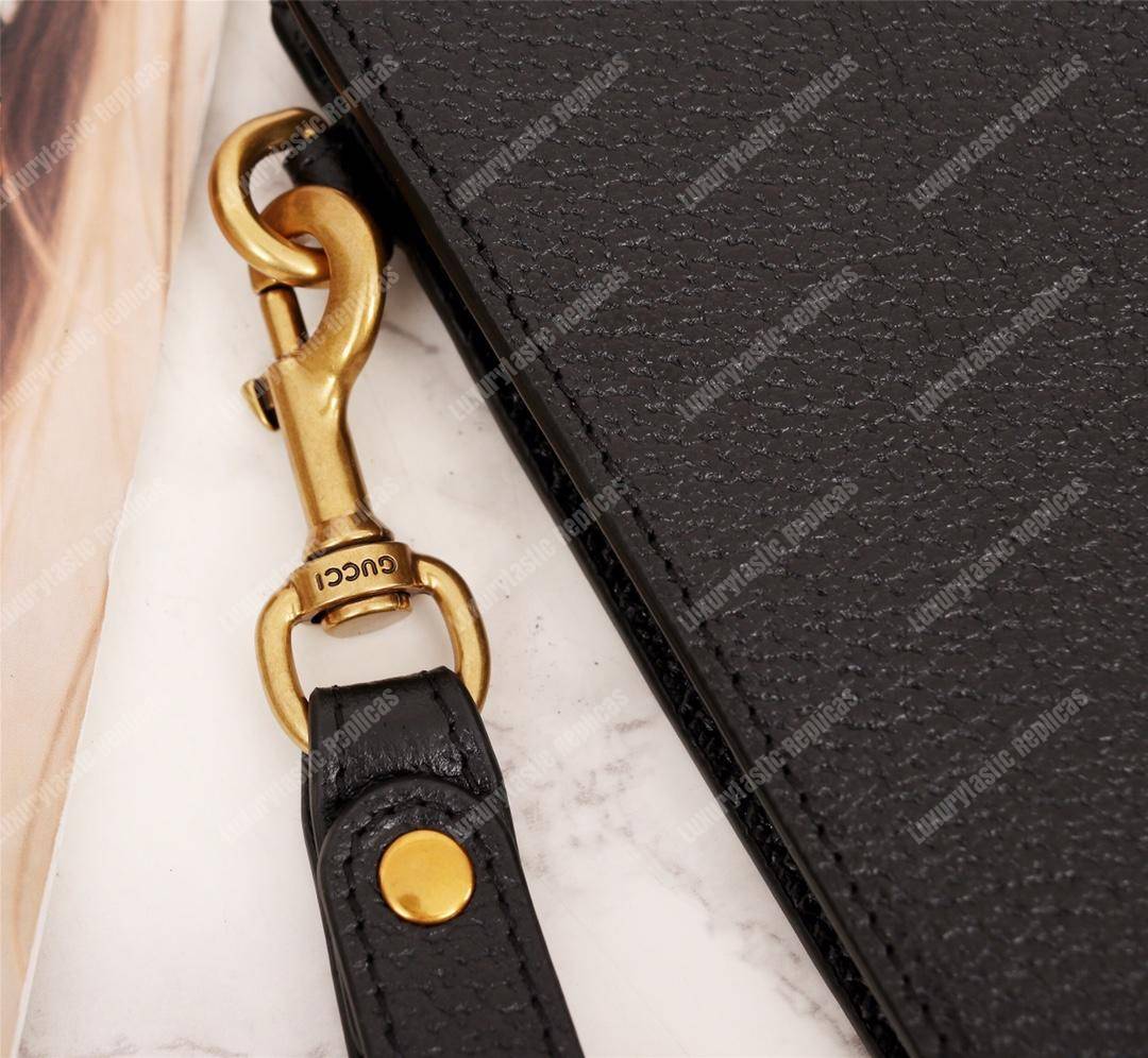 G*u*i animalier leather pouch double g