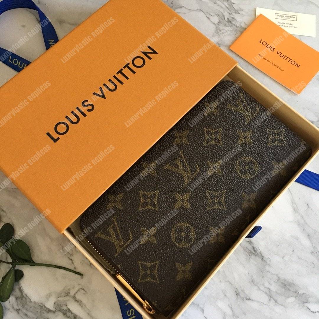 LV Zippy Wallet Monogram Brown