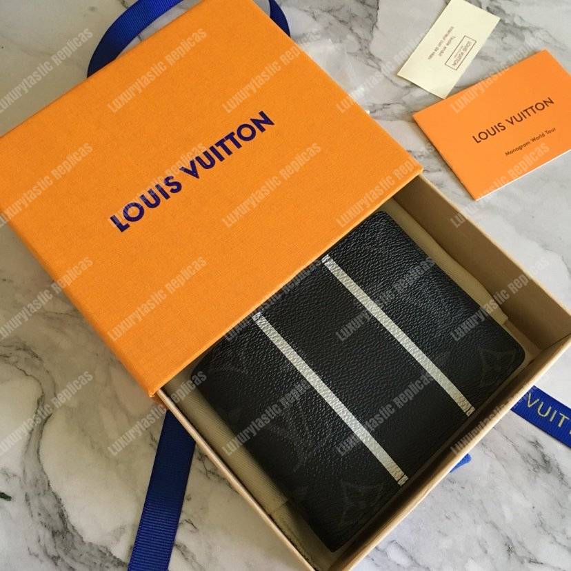 LV Multiple Wallet Monogram Eclipse Black Band