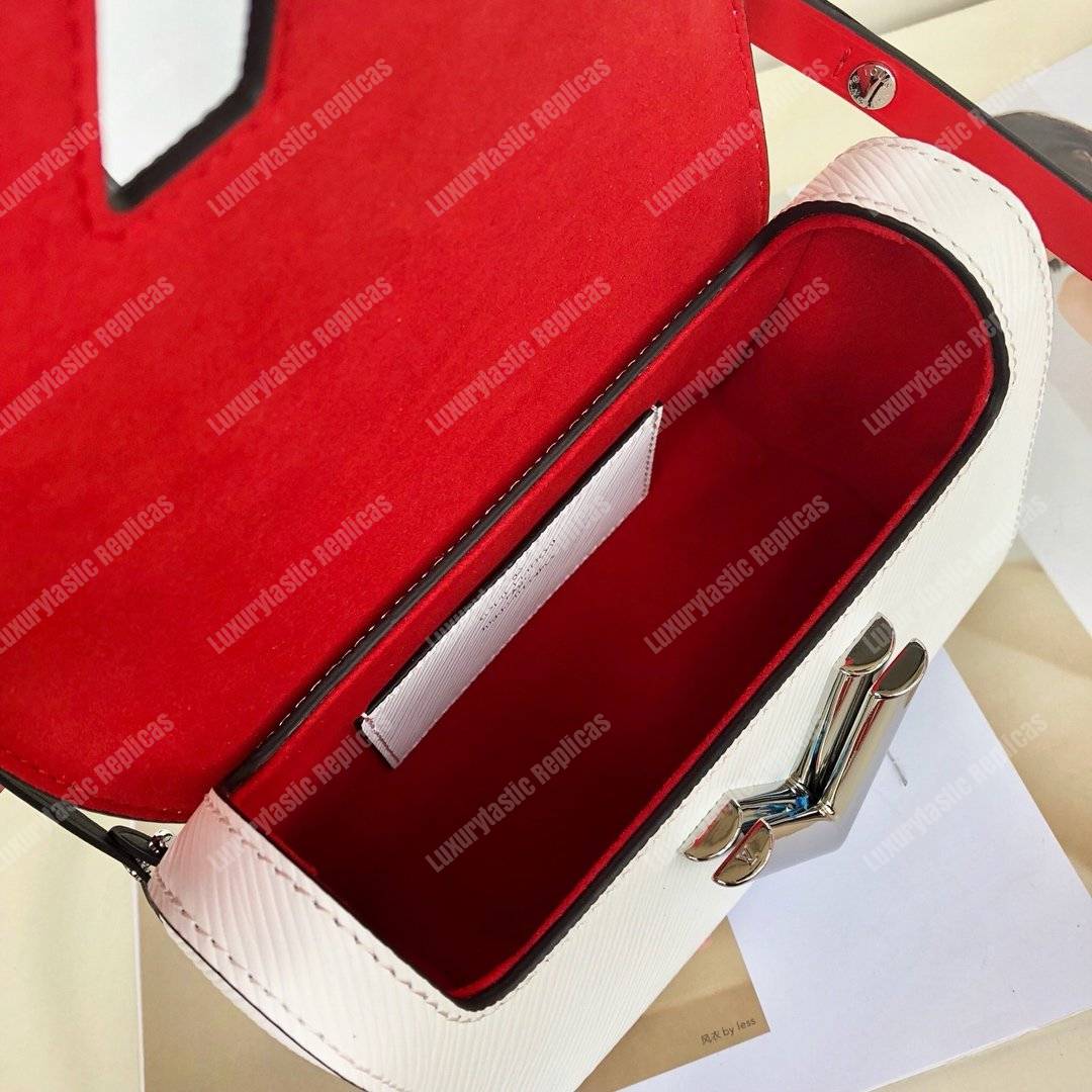 LV Twist PM Epi Leather Blanc