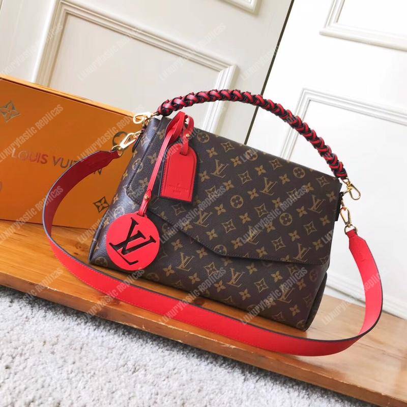 LV Beaubourg MM Monogram Scarlet Red