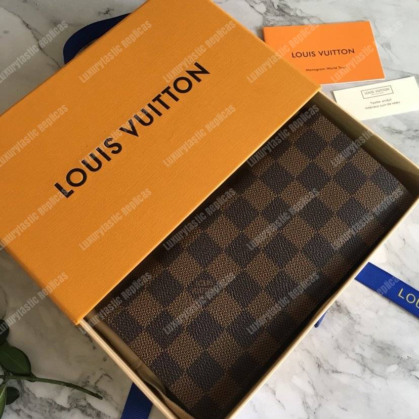 LV Brazza Wallet Damier Ebene