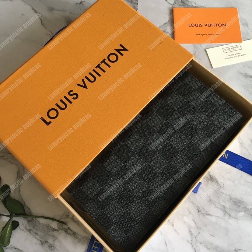 LV Brazza Wallet Damier Graphite Canvas