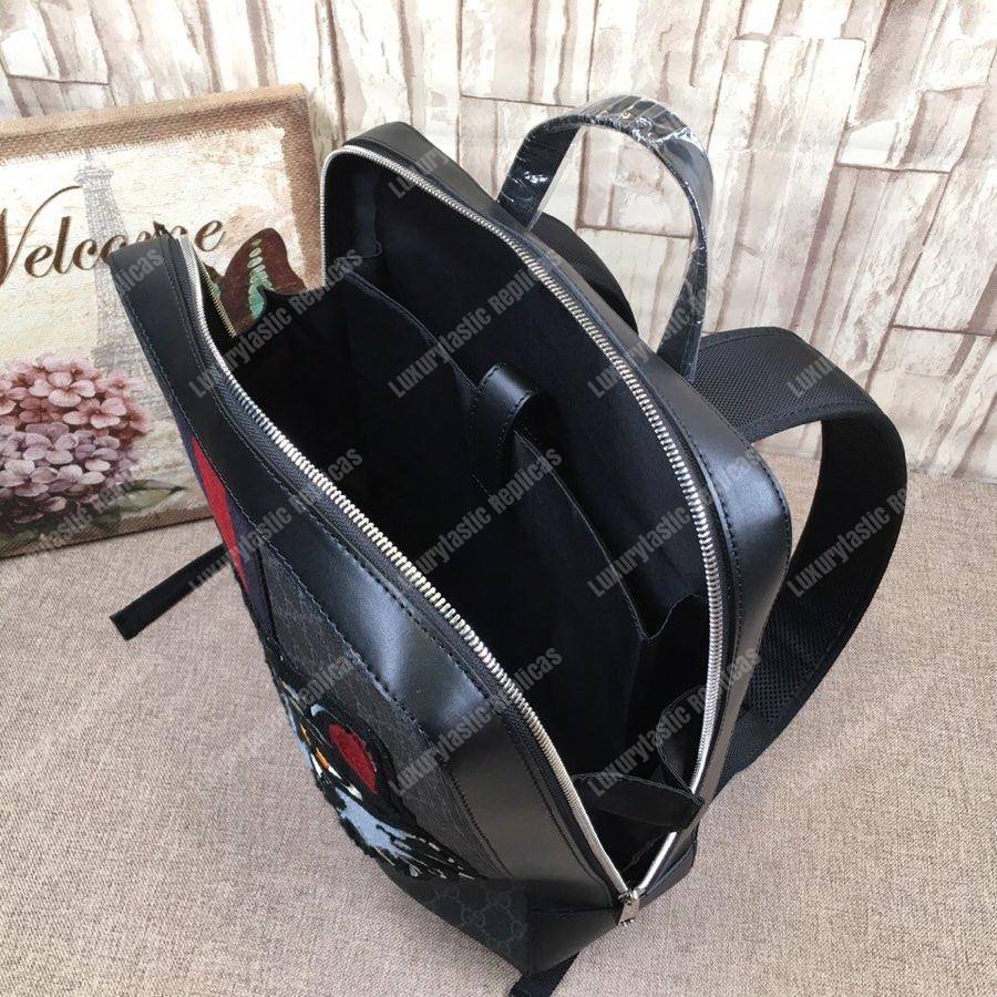 G*u*i angry cat web backpack
