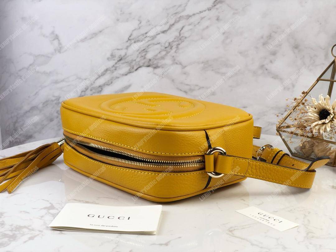 G*u*i soho small leather disco bag yellow