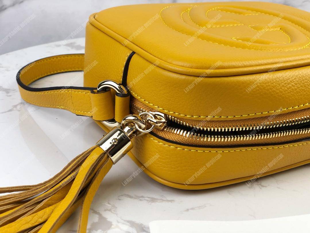 G*u*i soho small leather disco bag yellow