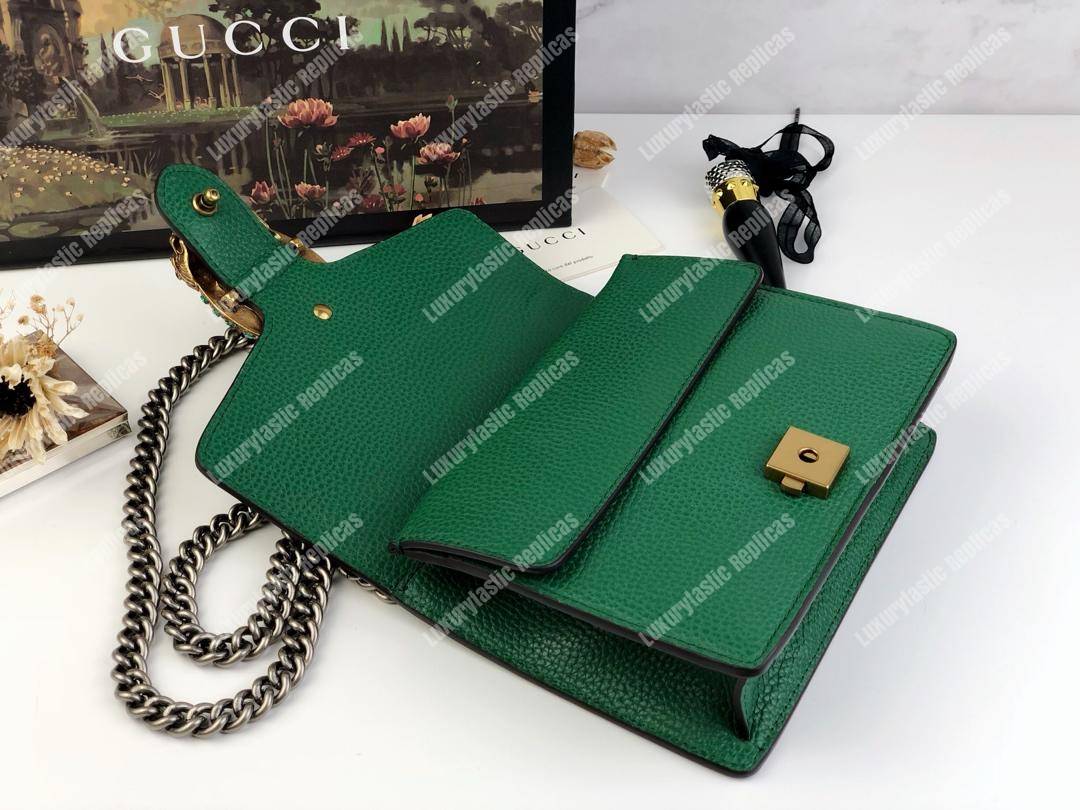 G*u*i dionysus leather mini bag green