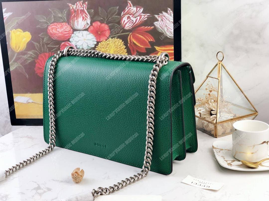 G*u*i dionysus small shoulder bag green leather