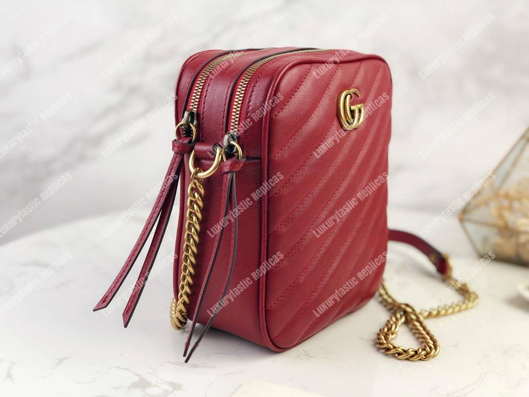 G*u*i gg marmont mini shoulder bag red