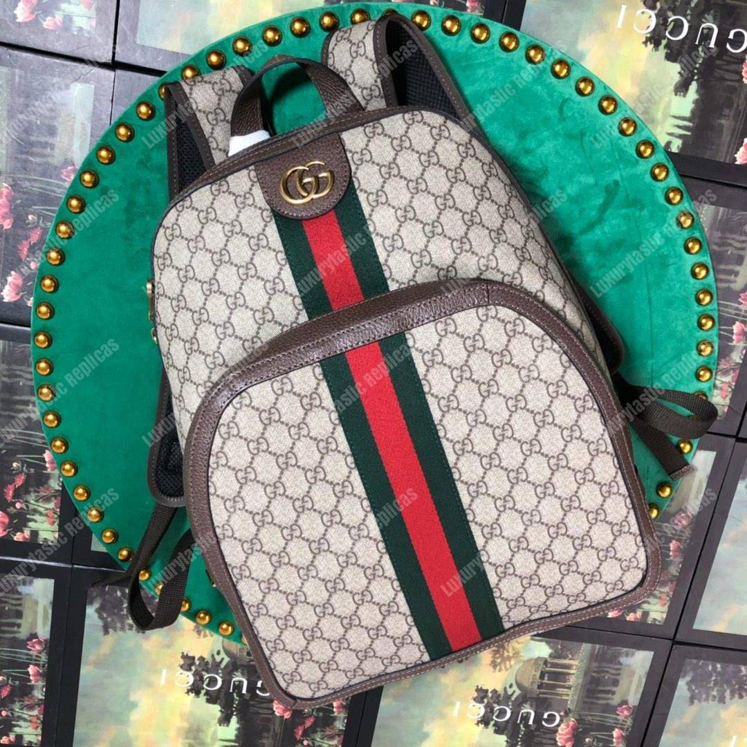 G*u*i ophidia gg medium backpack beige black