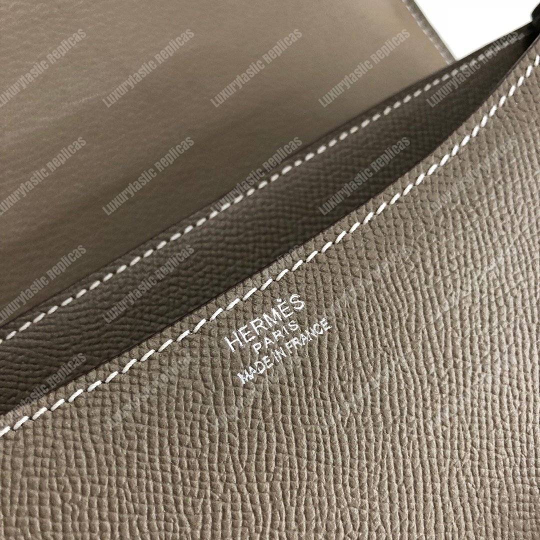 H**mes constance 18 bag epsom taupe palladium-hardware