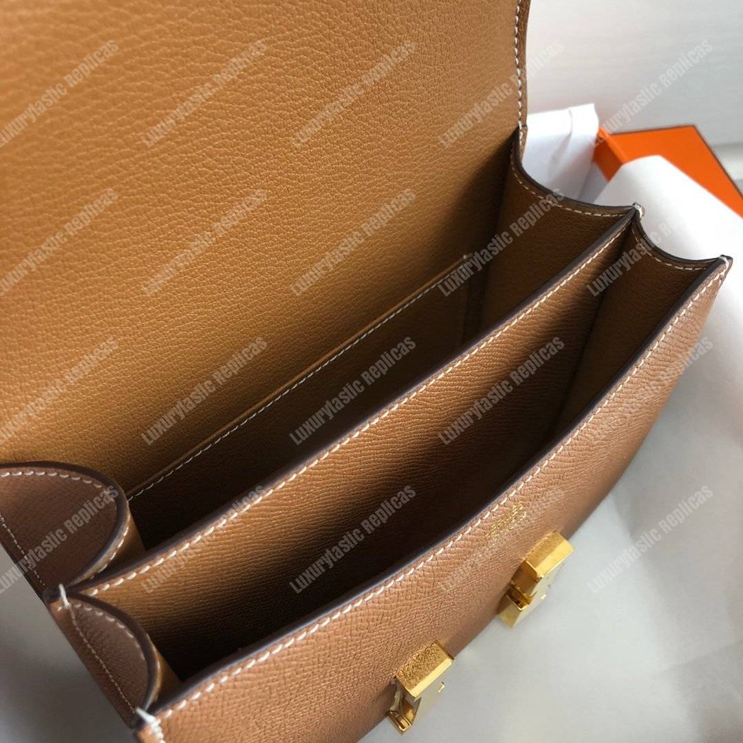 H**mes constance 18 bag epsom gold
