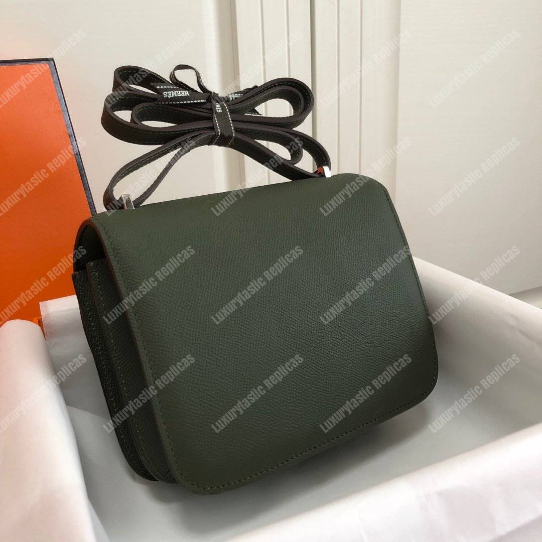 H**mes constance 18 bag epsom vert anglais palladium hardware