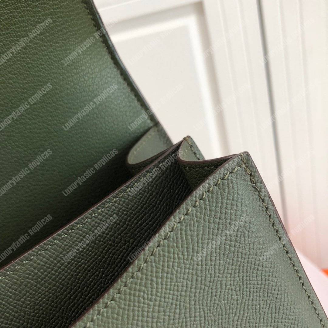H**mes constance 18 bag epsom vert anglais palladium hardware