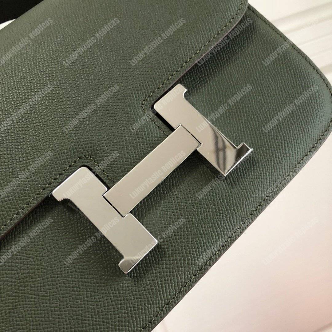 H**mes constance 18 bag epsom vert anglais palladium hardware