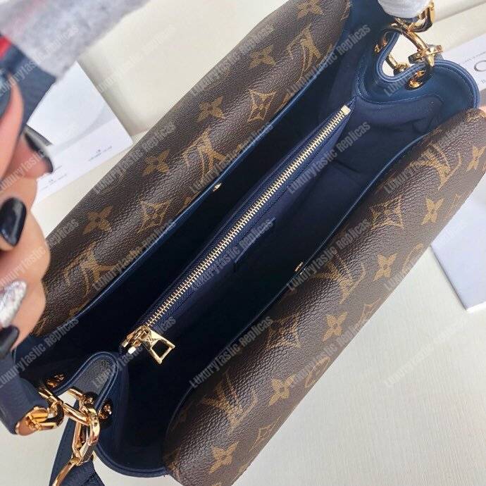 LV Double V Handbag Bleu Marine