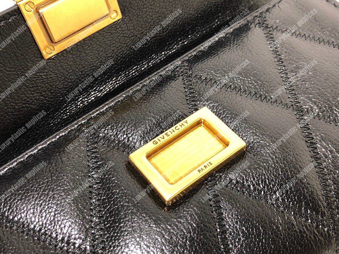 Givenchy Diamond Quilted Leather Crossbody Bag Black