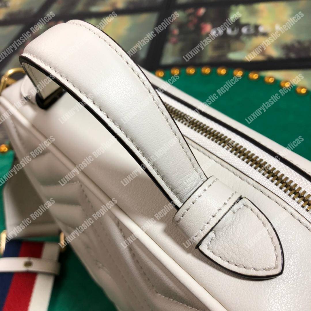 G*u*i gg marmont small shoulder bag white