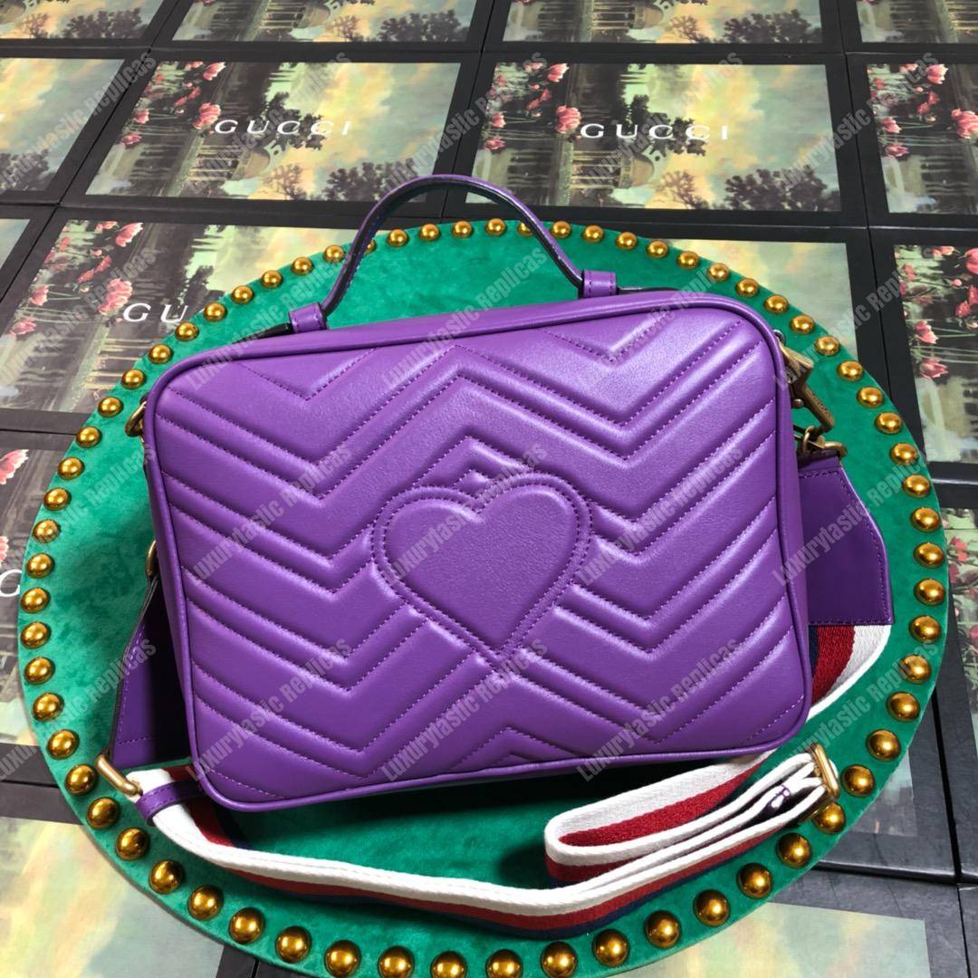 G*u*i gg marmont small shoulder bag purple