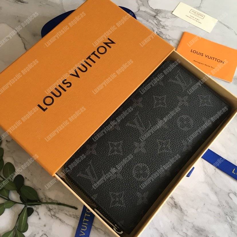 LV Zippy Wallet Monogram Eclipse