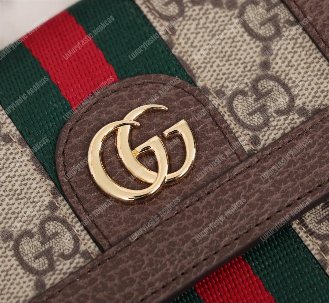 G*u*i ophidia gg french flap wallet