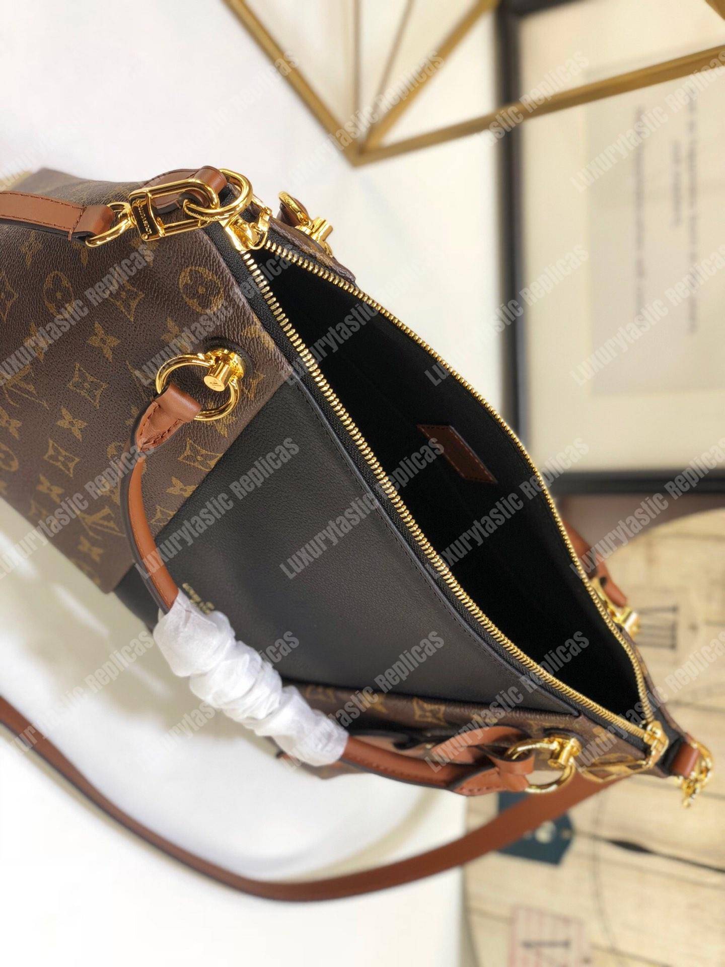 LV V Tote MM Monogram Noir