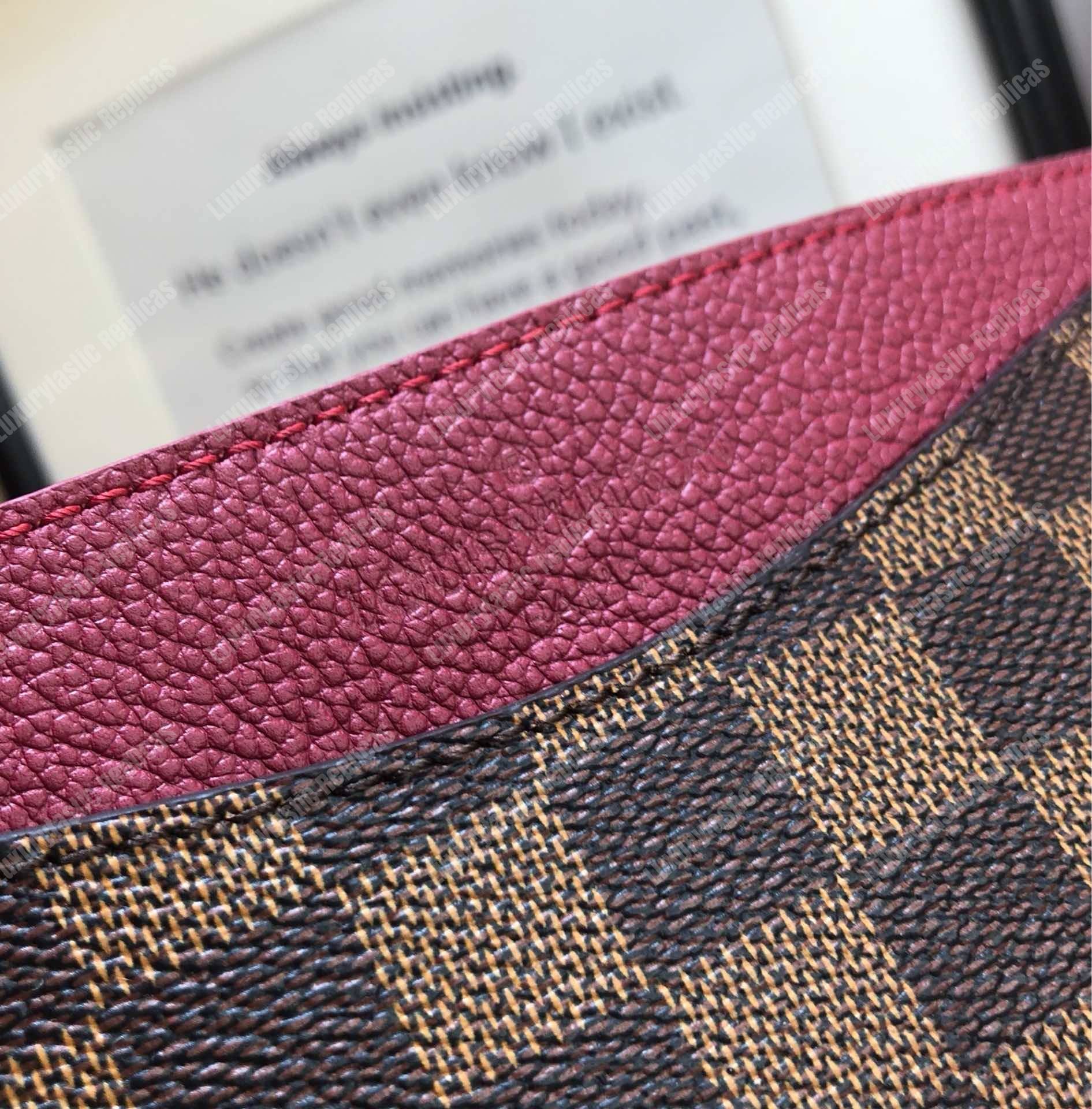 LV Riverside Damier Ebene Lie de Vin
