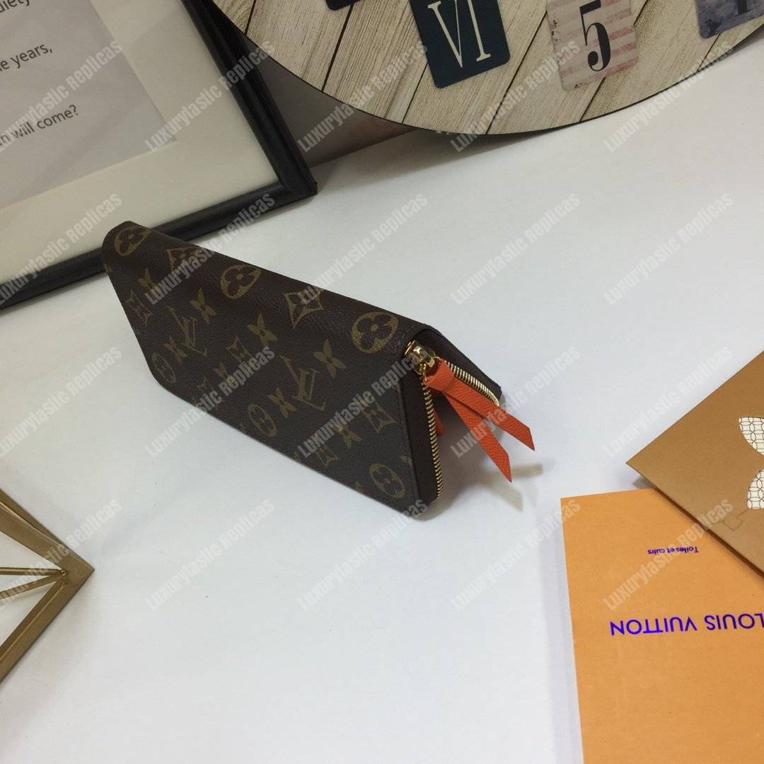 LV Clemence Wallet Monogram Orange