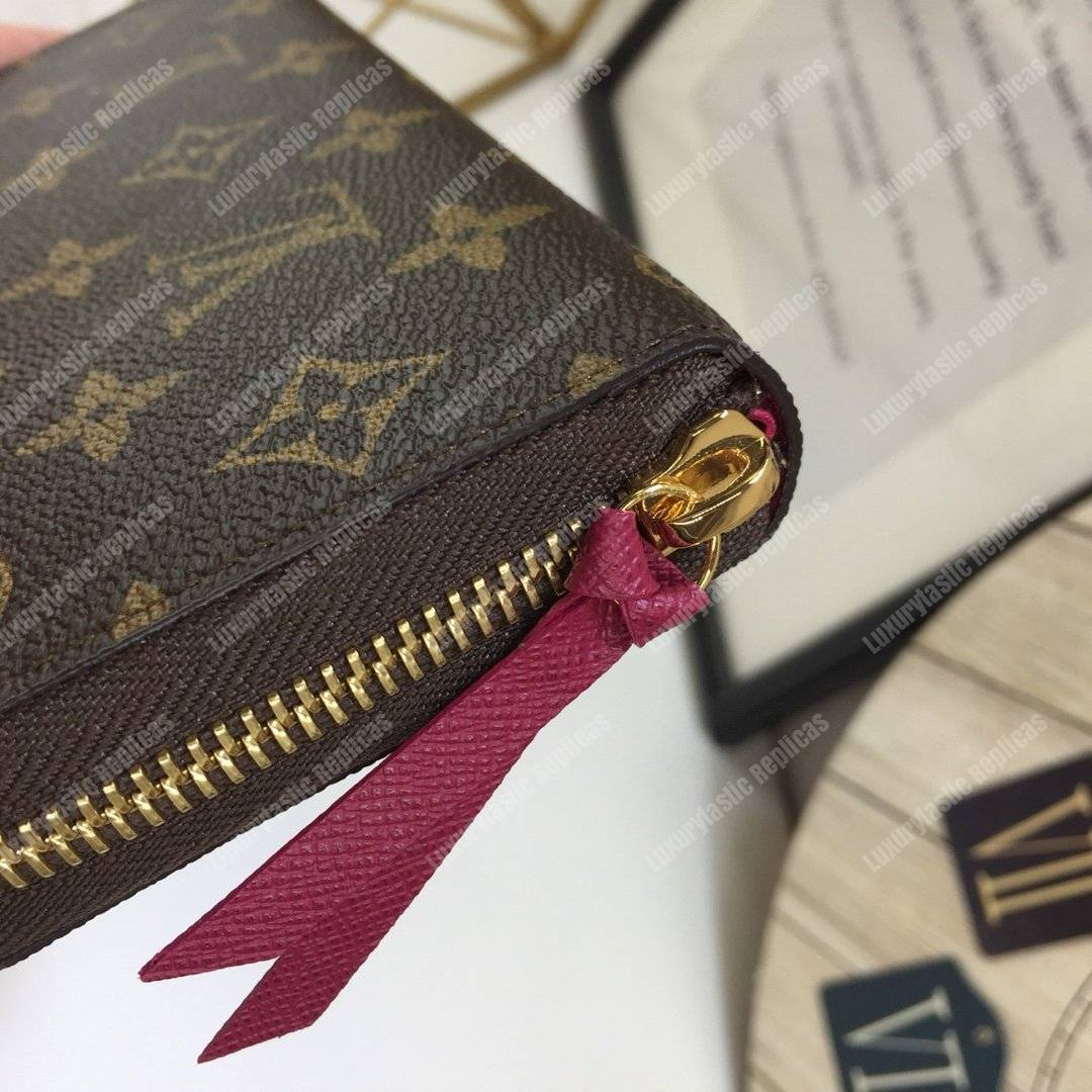 LV Clemence Wallet Monogram Fuchsia