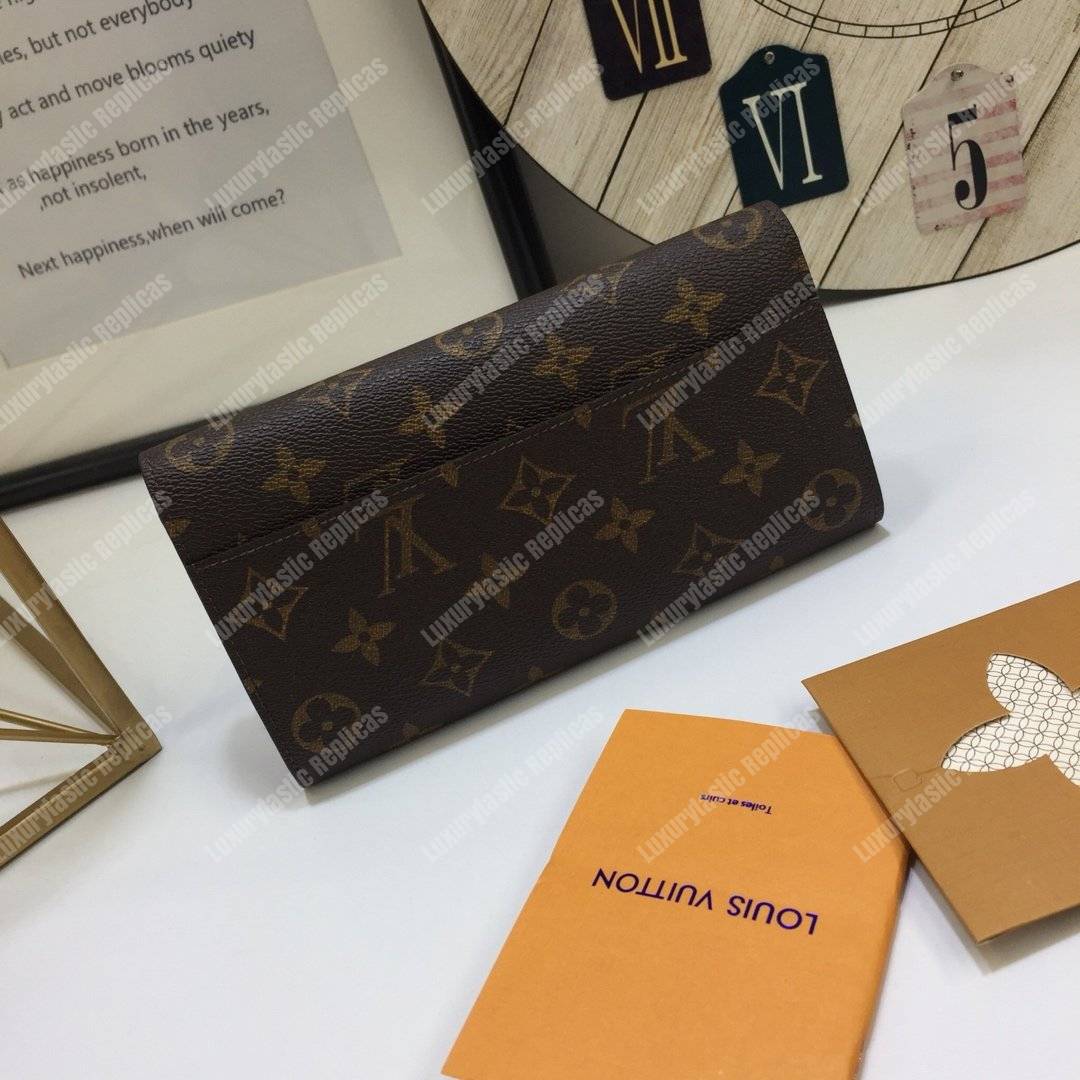 LV Sarah Wallet Monogram Brown