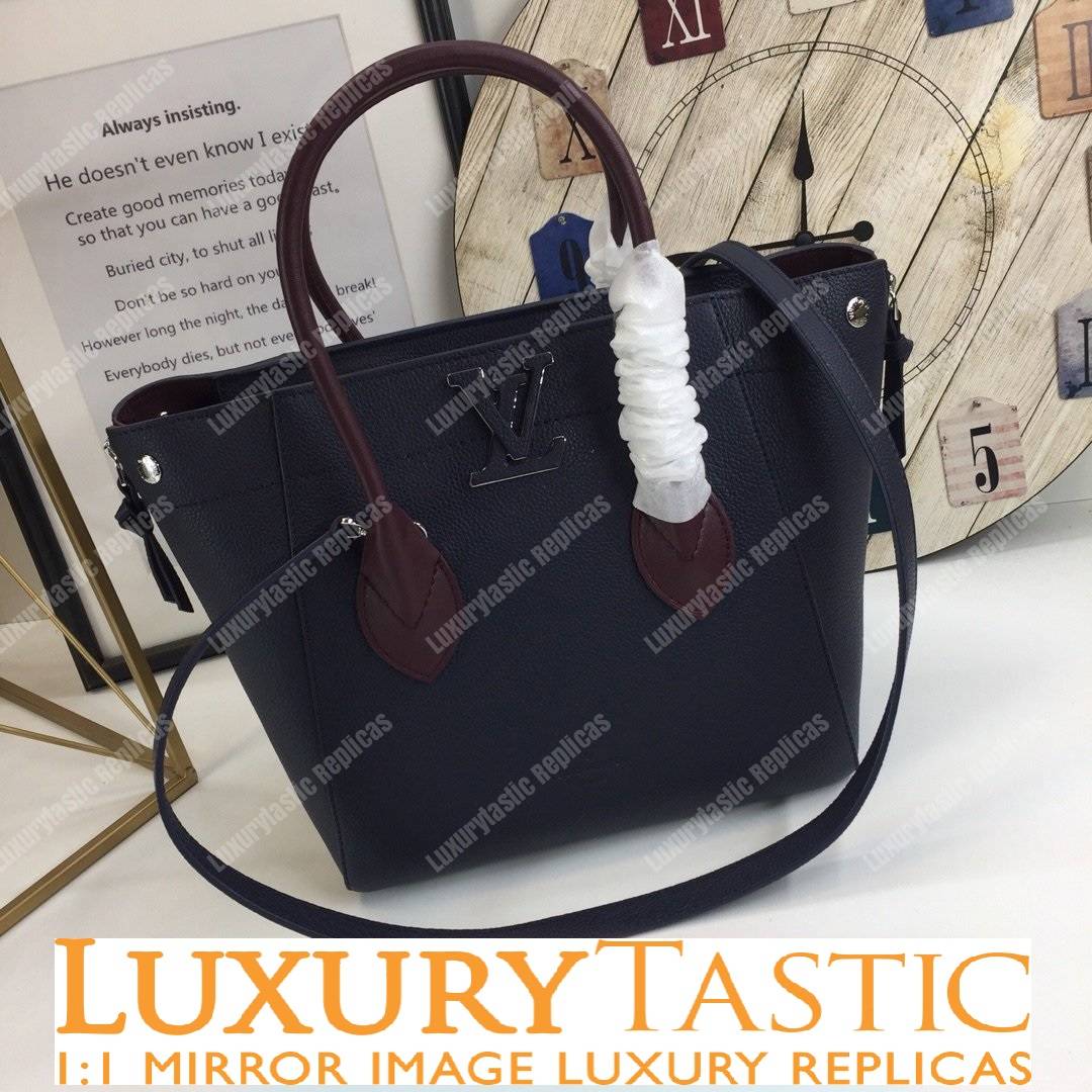 LV Freedom Handbag Navy Blue