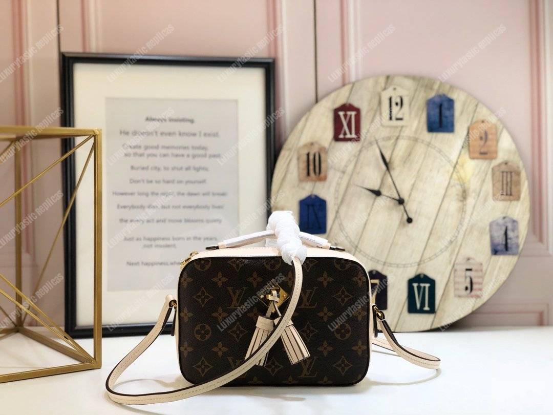 LV Saintonge Monogram Creme
