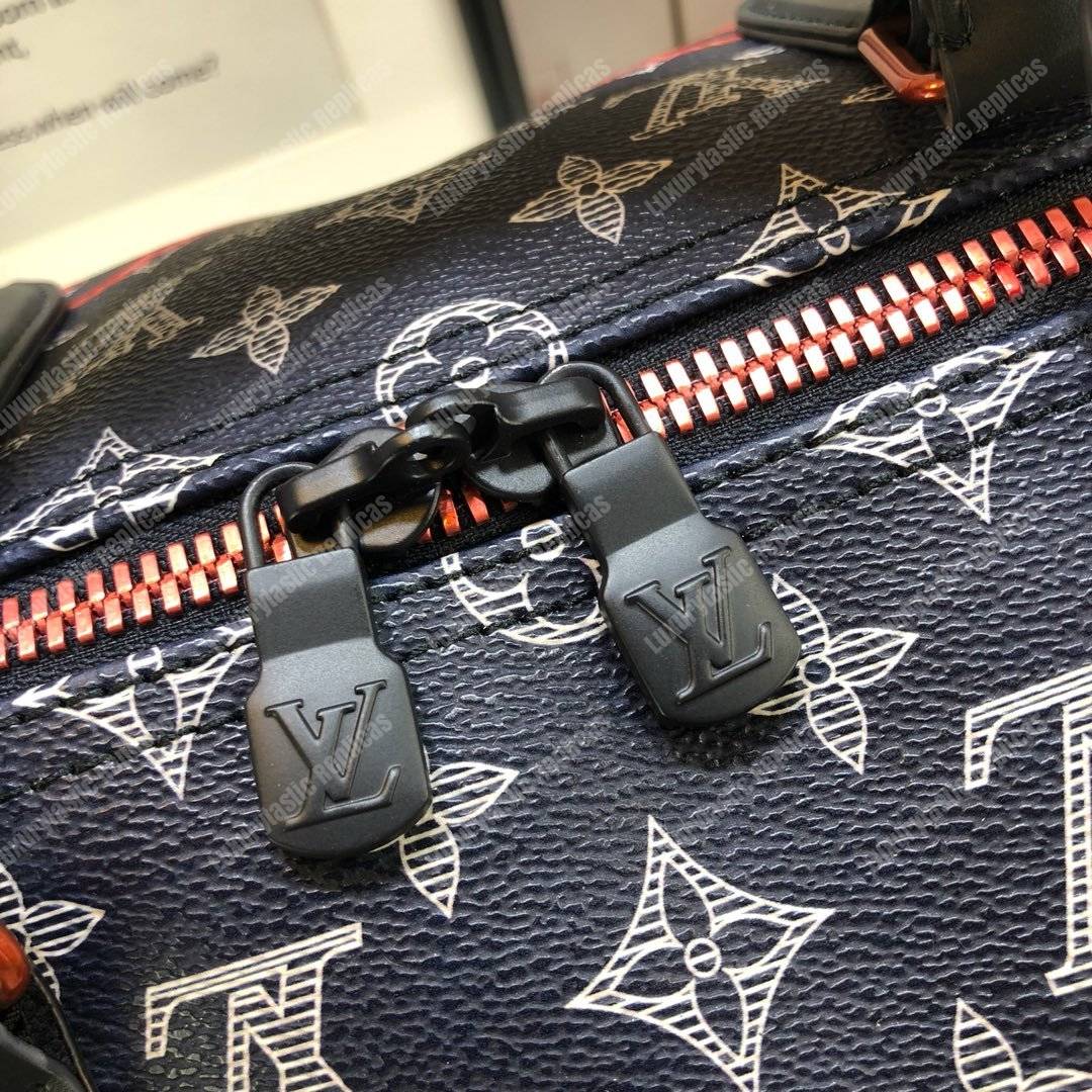 LV Keepall Bandouliere 50 Upside Canvas