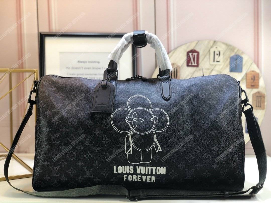 LV Vivienne Keepall Bandouliere 50 Monogram Eclipse