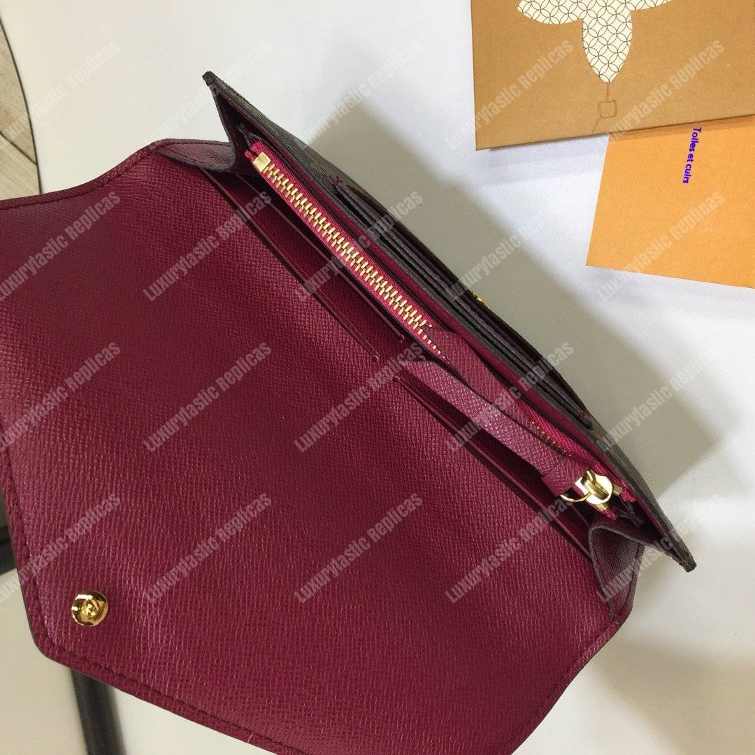 LV Jeanne Wallet Monogram Fuschia