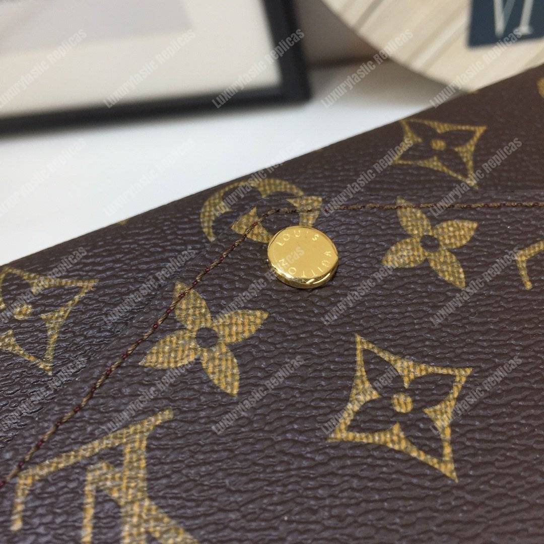 LV Jeanne Wallet Monogram Fuschia