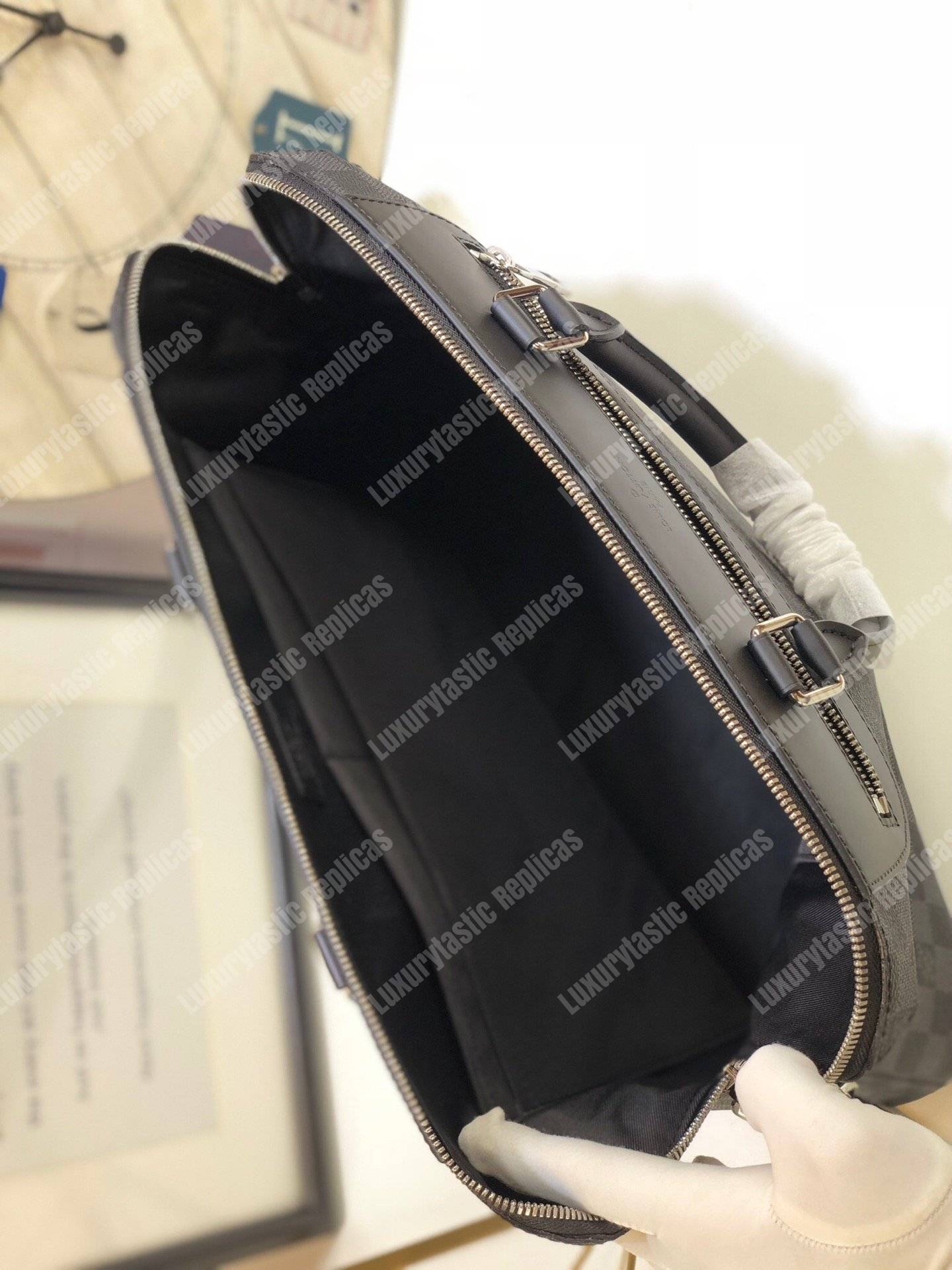 LV Porte-Documents Jour Damier Graphite Canvas