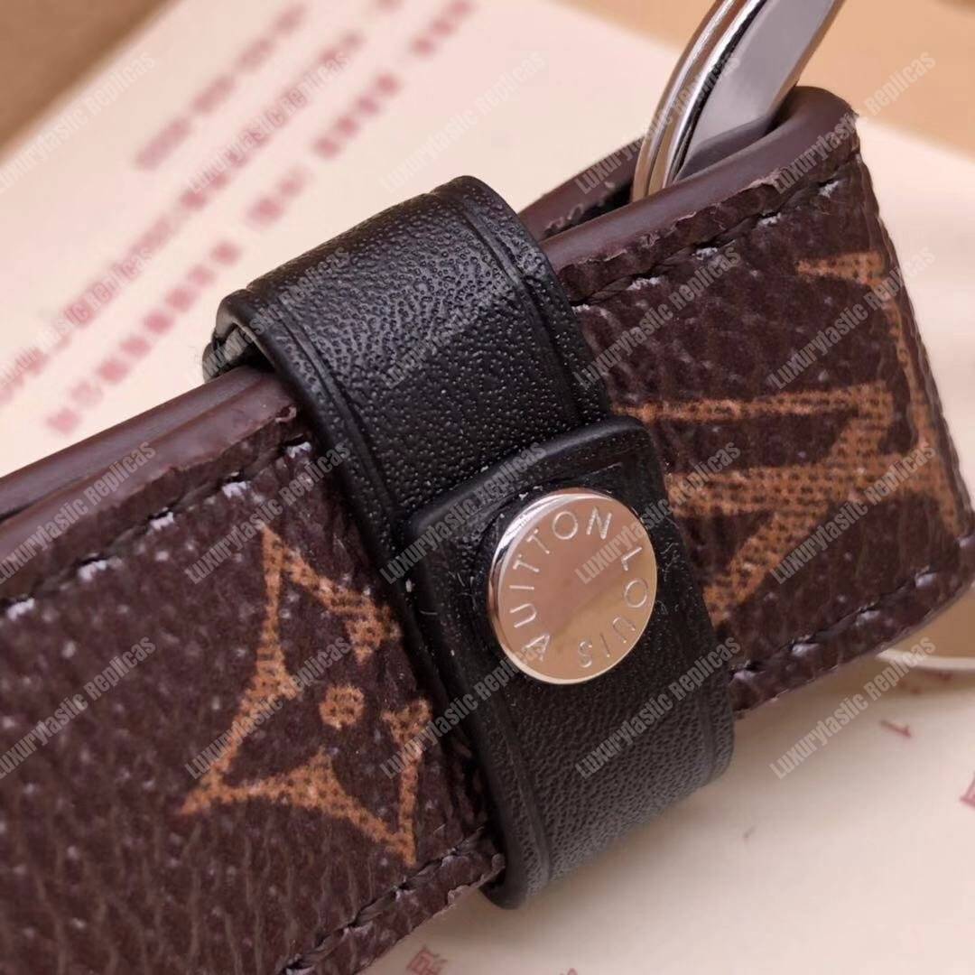 LV Dragonne Key Holder Initial Frames Monogram Canvas
