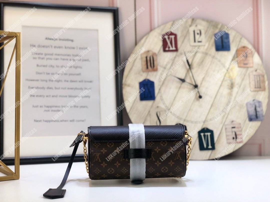 LV Epi Leather Monogram Canvas Glasses Case Bag