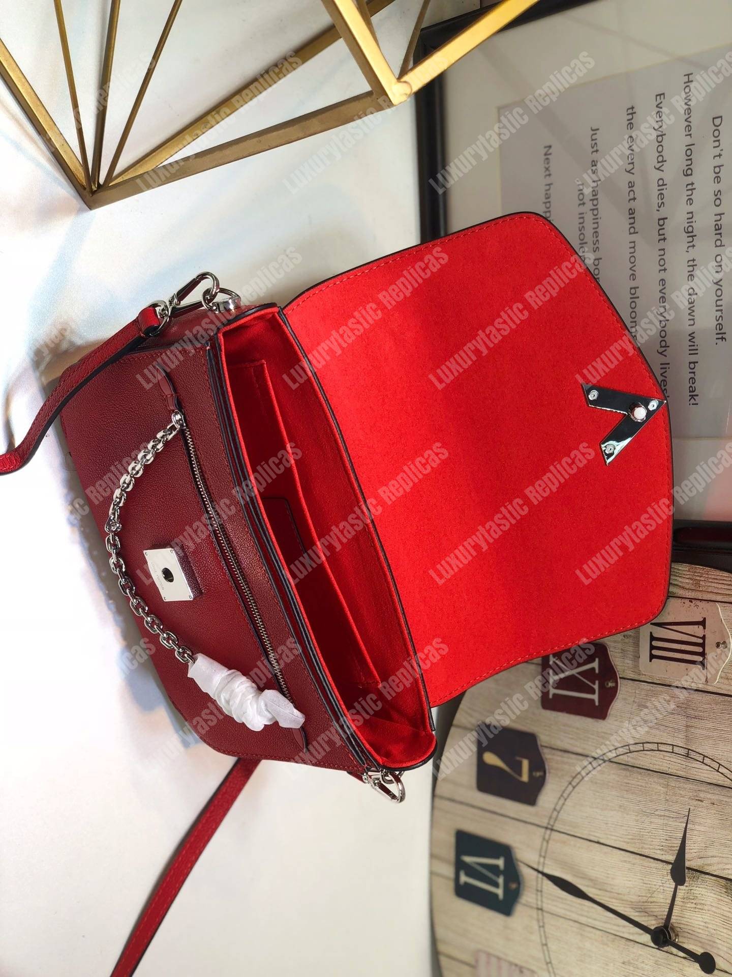 LV Very Messenger Handbag Monogram Rubis