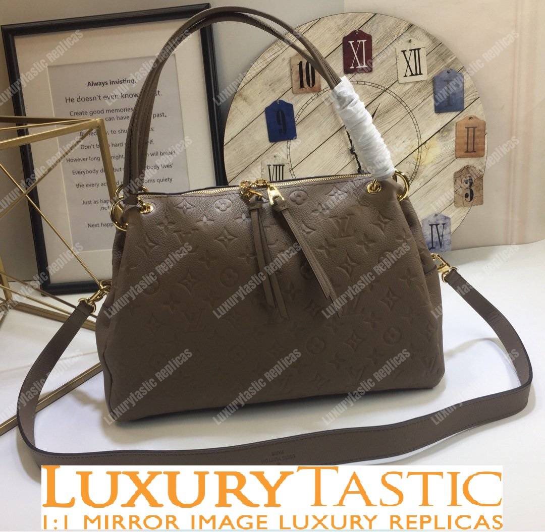LV Ponthieu PM Monogram Empreinte Leather Ombre