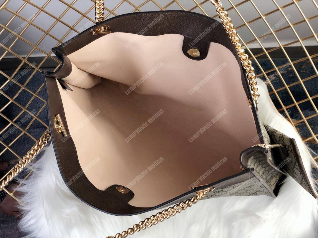 G*u*i exclusive rajah gg tote gg sup*e beige black