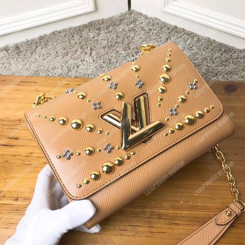 LV Twist MM Epi Leather Sunburst Canelle