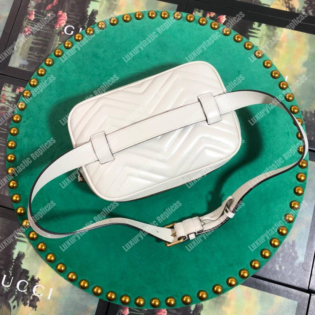 G*u*i gg marmont matelassé leather belt bag pre-fall 2018 white