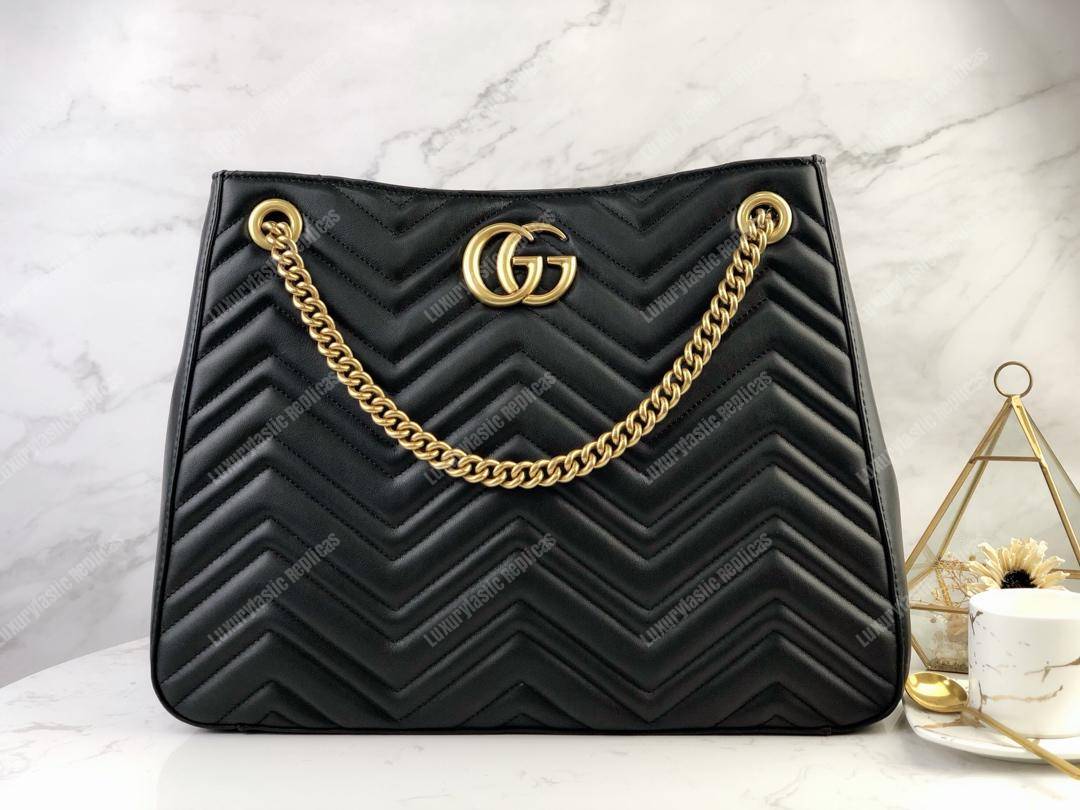 G*u*i gg marmont matelassé shoulder bag black