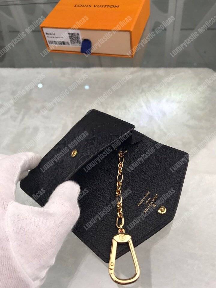 LV Key Pouch Monogram Empreinte Noir