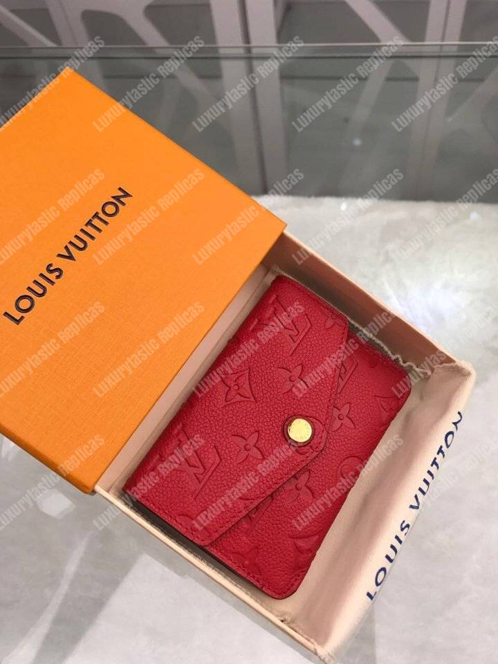 LV Key Pouch Monogram Empreinte Cerise