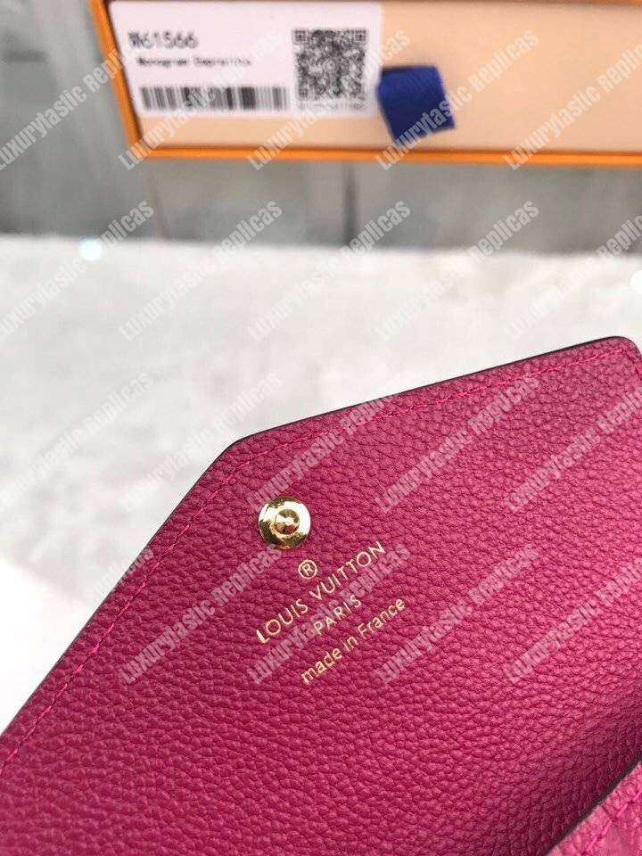 LV Key Pouch Monogram Empreinte Aurore