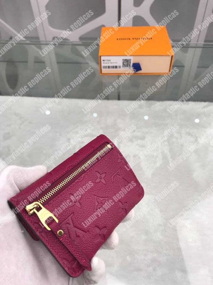 LV Key Pouch Monogram Empreinte Aurore